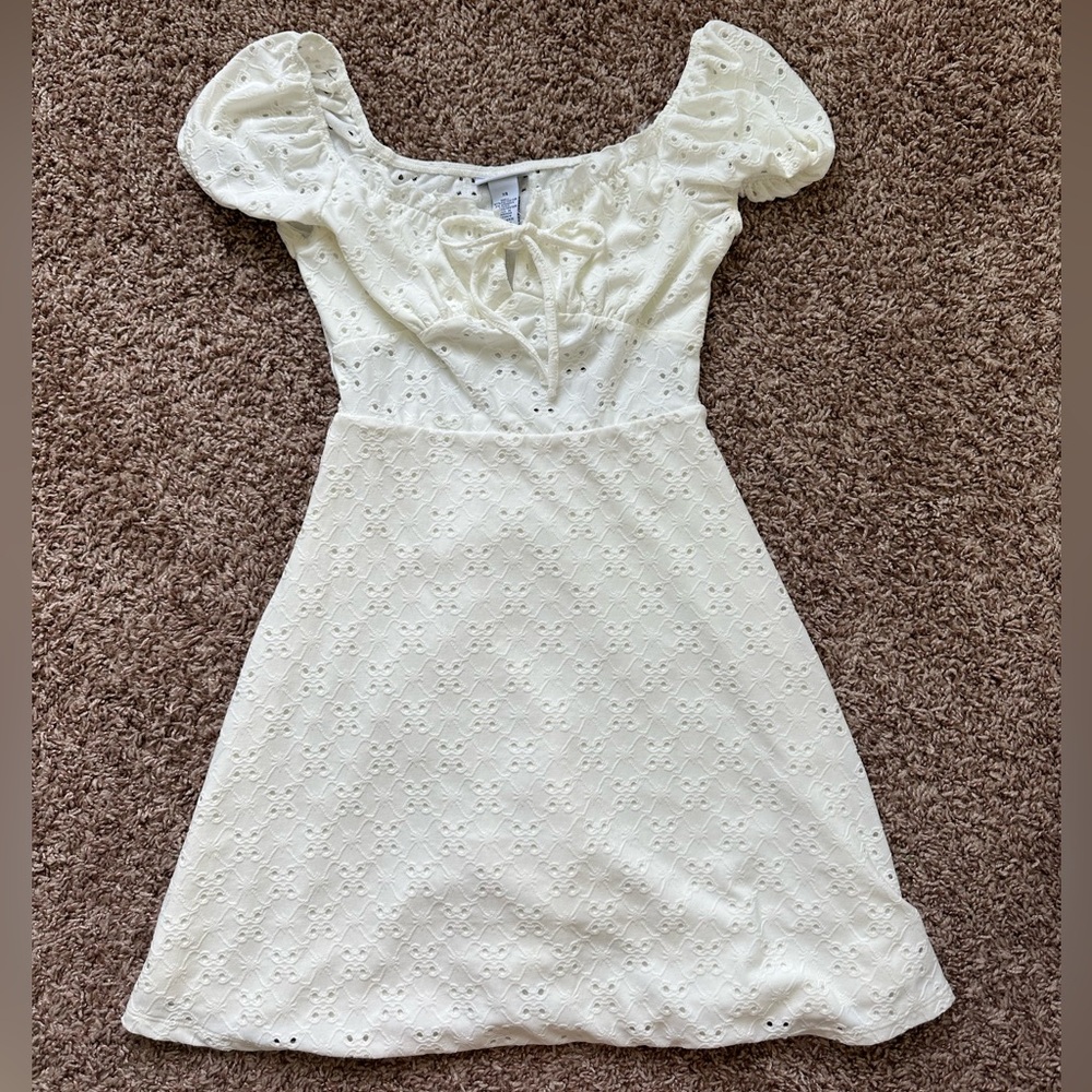 Rue21 Ivory Eyelet Dress